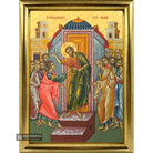 22k Assurance of Apostle Thomas Framed Greek Icon with Gold Leaf