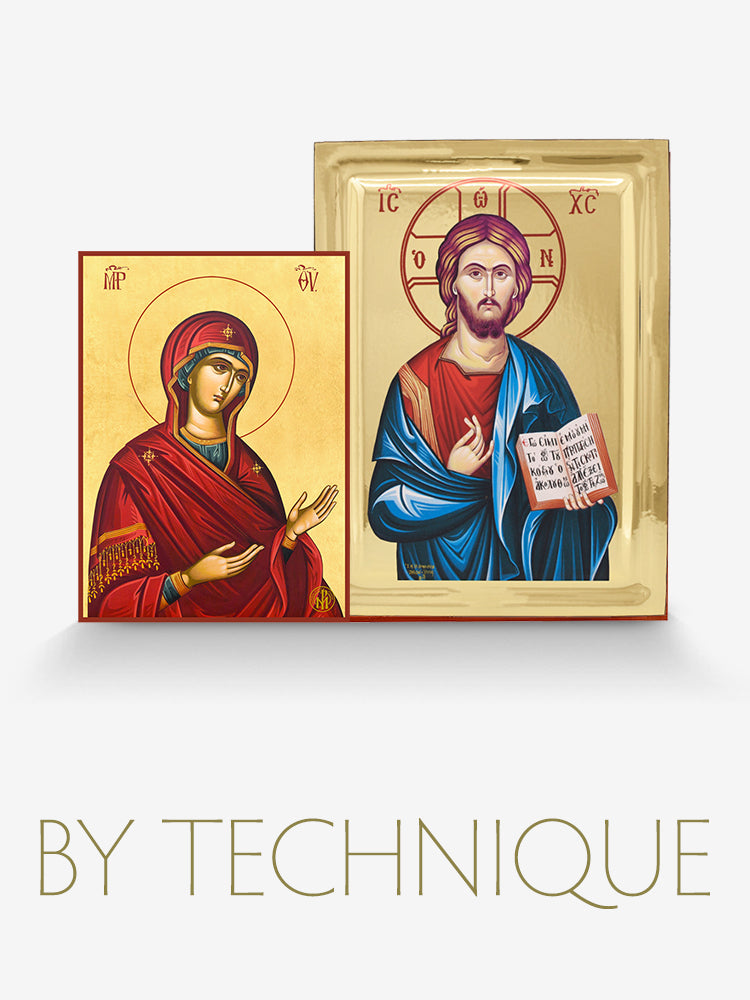 Online Greek Orthodox Icons with Gold Leaf