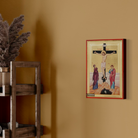 Crucifixion of The Lord Byzantine Orthodox Wood Icon with Gold Leaf