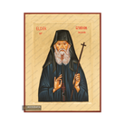 Elder Ephraim of Arizona Handwritten Icon with Gold Leaves