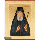 Elder Ephraim of Arizona Handwritten Icon with Gold Leaves