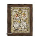 Holy Trinity Pure Silver and 24k Gold Plated Christian Icon