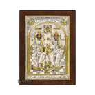 Holy Trinity Christian Orthodox Silver Plated Icon