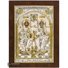 Holy Trinity Christian Orthodox Silver Plated Icon
