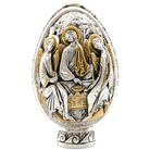 Holy Trinity - Virgin Mary 7 Swords Pure Silver and 24k Gold Plated Egg