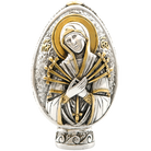 Holy Trinity - Virgin Mary 7 Swords Pure Silver and 24k Gold Plated Egg