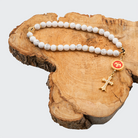 Howlite 24k Gold Plated 33 beads Christian Decorative Rosary