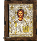 Jesus Christ Pure Silver and 24k Gold Plated Christian Icon