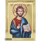Jesus Christ the One who blesses Christian Orthodox Icon Gold Leaf