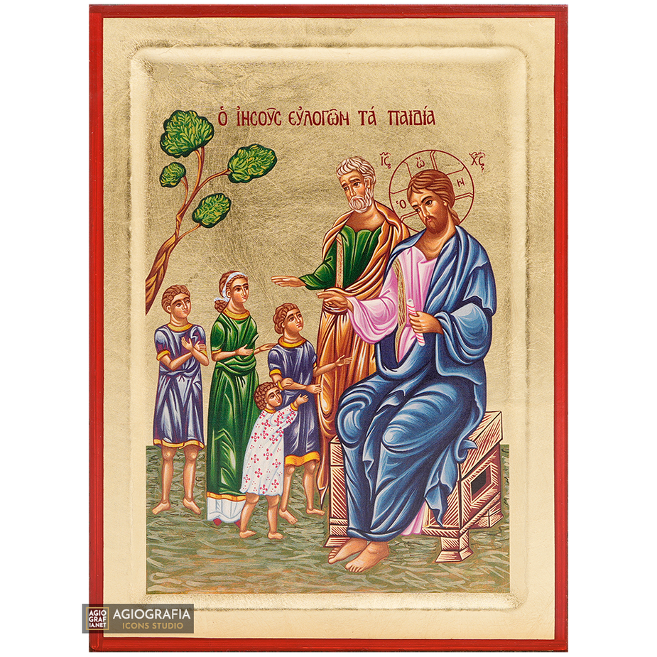 18k Jesus Christ The Parable of the Sower Orthodox Icon with Gold Leaf ...