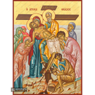 22k Christ Descent from Cross - Exclusive Mt Athos Gold Leaf Icon