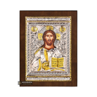 Jesus Christ (Cyrillic Letters) Christian Orthodox Silver Plated Icon