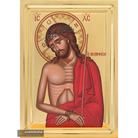 Jesus Christ The Bridegroom Icon on Wood with Gilding Effect