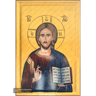 24k Jesus Christ The One Who Blesses Christian Icon with Gold Leaves