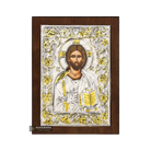 Jesus Christ The One Who Blesses Christian Orthodox Silver Plated Icon