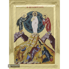 Transfiguration of Jesus Christ Orthodox Wood Icon with Gilding Effect