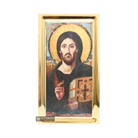 Jesus Christ of Sinai Orthodox Icon with Gilding Effect Gold Leaf