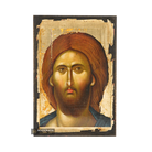 Jesus Christ the Almighty Greek Icon with Aged Gold Leaves