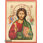Jesus Christ with Angels Orthodox Icon with Gold LeavesJesus Christ with Archangels