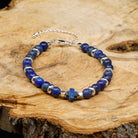 Lapis Lazuli Sterling Silver Christian Woman Bracelet