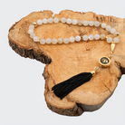 Moonstone [White] 24k Gold Plated 33 beads Christian Decorative Rosary