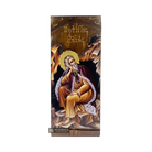 Prophet Elijah Greek Gold Print Icon on Carved Wood