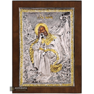 Prophet Elijah (Elias) Christian Orthodox Silver Plated Icon