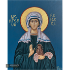 Righteous Rebecca Handwritten Icon with Colored Background and 22k Halo