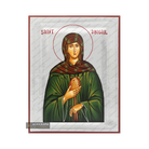 Exclusive Saint Abigail Icon with Pure Silver Leaves