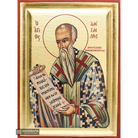 St Alexander Greek Orthodox Wood Icon with Gold Leaf