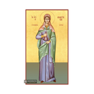 22k Saint Anastasia Orthodox Icon with Gold Leaf Background
