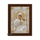 Saint Anna Christian Orthodox Silver Plated Icon on Wood