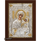 Saint Anna Christian Orthodox Silver Plated Icon on Wood