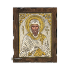 Saint Anthony Pure Silver and 24k Gold Plated Christian Icon