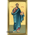22k St Apostle Mark Framed Christian Icon with Gold Leaf