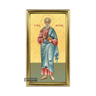 22k St Apostle Matthew Framed Christian Icon with Gold Leaf