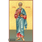 22k St Apostle Matthew - Exclusive Gold Leaf Orthodox Icon
