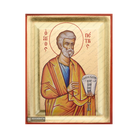 St Apostle Peter Greek Orthodox Wood Icon with Gold Leaf
