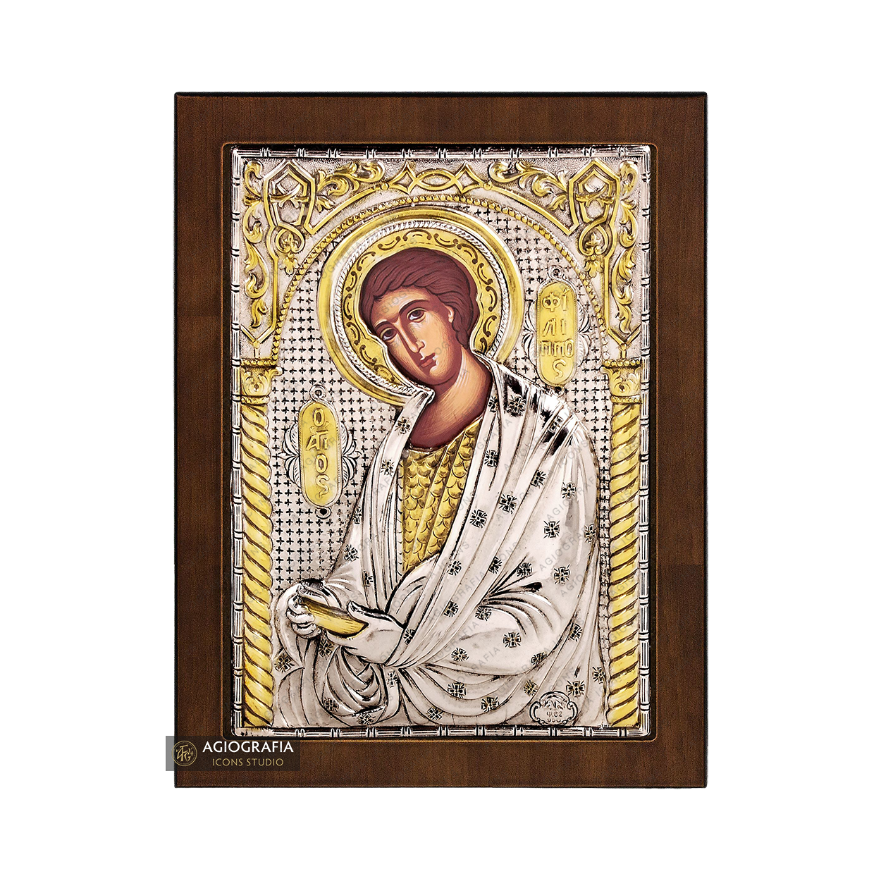 Saint Apostle Phillip Silver Gold Plated Christian Orthodox Icon