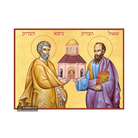 22k Sts Apostles Peter and Paul (Hebrew Letters) Gold Leaf Icon