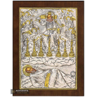 St Apostle John The Vision with the 7 candlesticks Silver Plated Icon