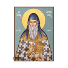 St Arsenios Cappadokian Christian Icon with Blue Background