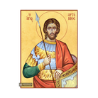 22k Saint Artemios Gold Leaf Background Christian Orthodox Icon