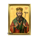22k St Athanasios - Exclusive Framed Gold Leaf Orthodox Icon
