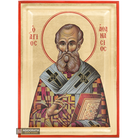 Saint Athanasios the Great Orthodox Icon with Gold Leaves