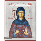 Exclusive Saint Aure (Aurea) Icon with Pure Silver Leaves