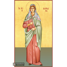 22k St Barbara - Gold Leaf Background Christian Orthodox Icon