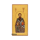 24k Saint Basil the Great Handwritten Icon with Gold Leaves