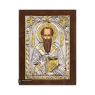Saint Basil Christian Orthodox Silver Plated Icon