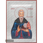 Exclusive St Brendan the Navigator Icon with Pure Silver Leaves